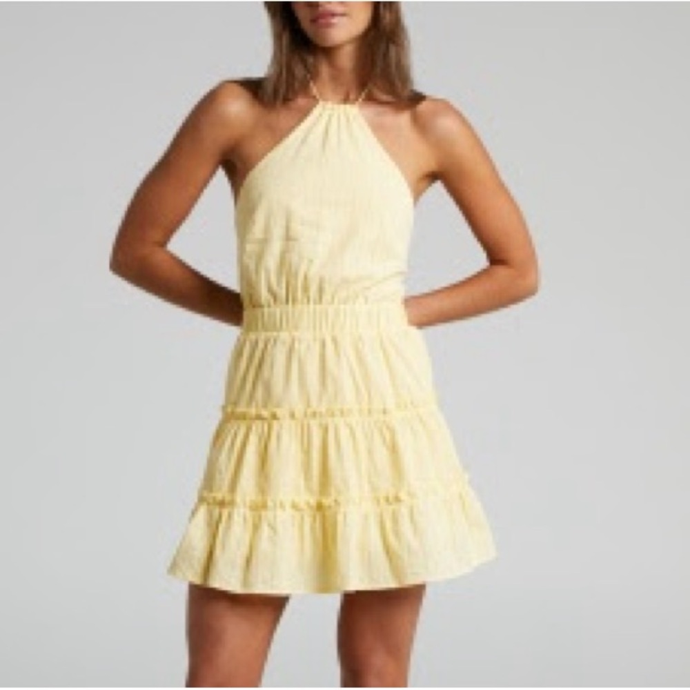 Maryani Backless Showpo halter dress